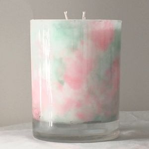 Handmade Boho Candle Peony Petals